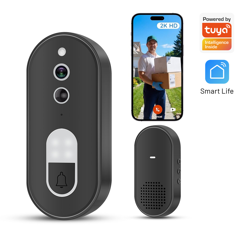 Home Security No Wifi Needed - Tuya 1080P HD Bezprzewodowy Wideodomofon WiFi