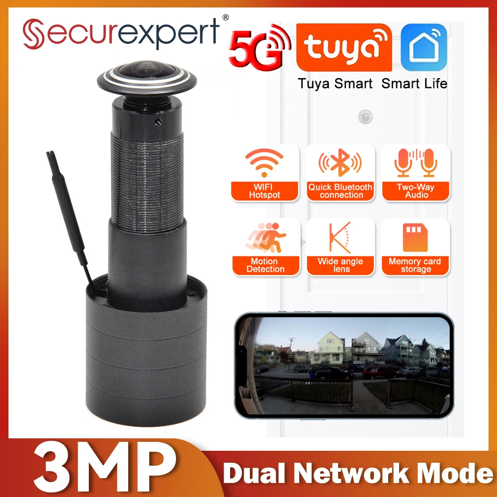 Home Security Front Door Camera - Kamera wizjerowa do drzwi 3MP HD