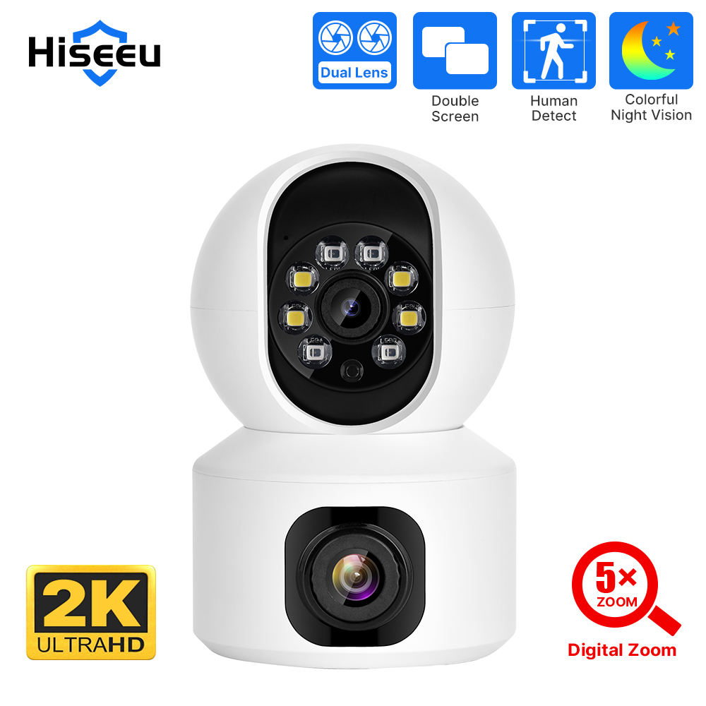 Home Security Lidar - Kamera IP Hiseeu 2K 4MP PTZ