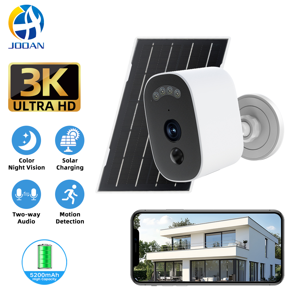 Home Security Wireless Camera - Kamera bezpieczeństwa Jooan 3K HD, solarna,