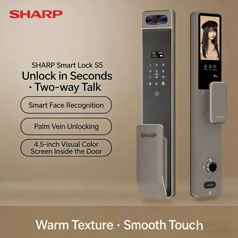 Door Lock Smart Keypad - Inteligentny zamek Sharp S5-FV z pełną