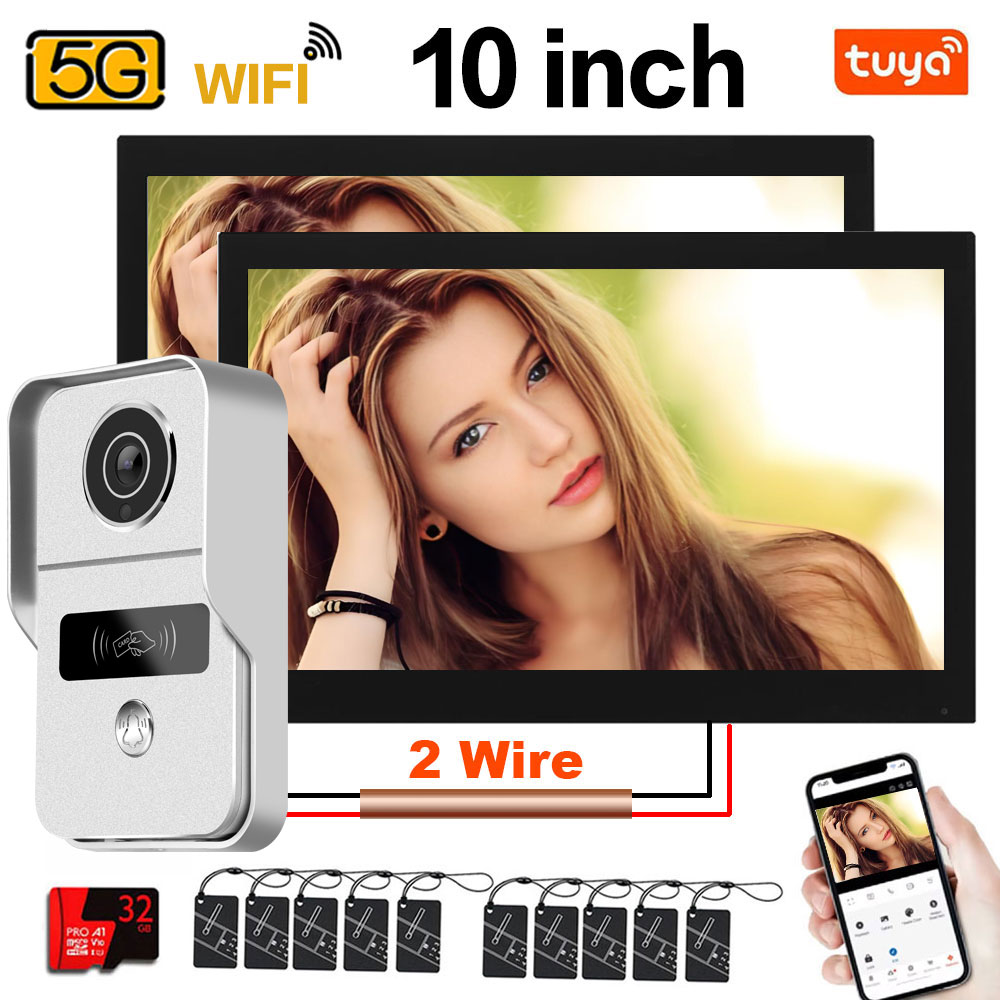 Home Security Video Systems - Tuya 1080P 5G Wifi 7/10-calowy Monitor
