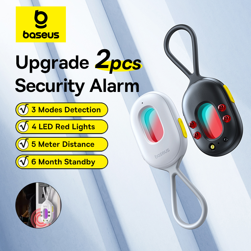 Home Security Front Door Camera - Baseus 2PCS Detektor alarmu bezpieczeństwa Ulepszony