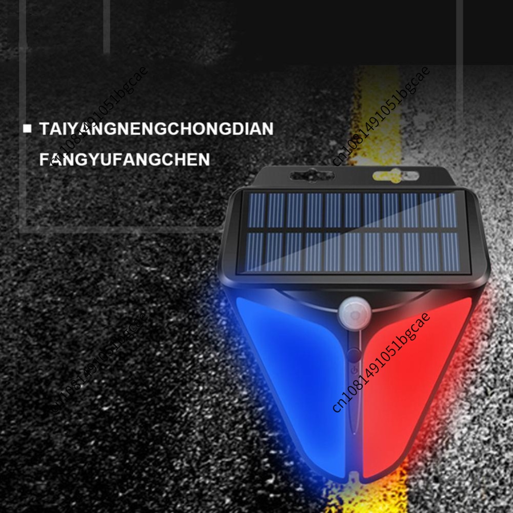 Home Security Lights Outdoors - Domowy solarny alarm z lampą ostrzegawczą,