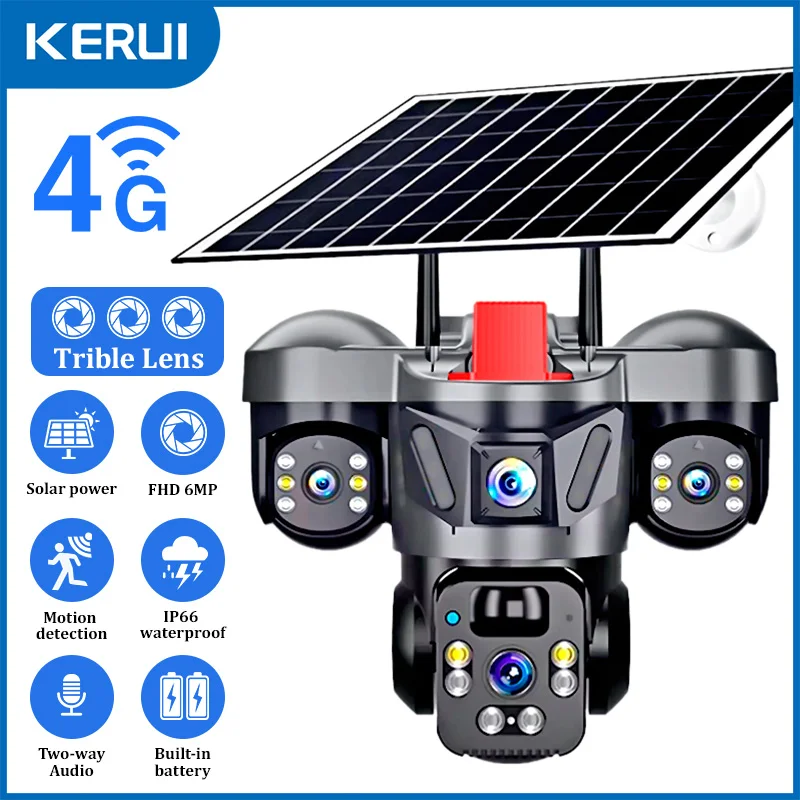 Home Security Installation - KERUI V380 Pro Zewnętrzna Kamera PTZ