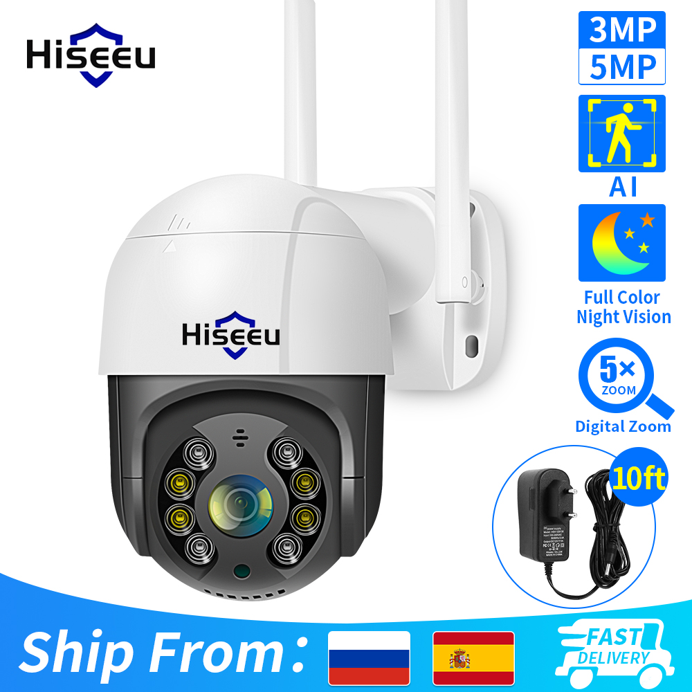 Home Security Ai - Hiseeu 4K 8MP Inteligentna kamera PTZ