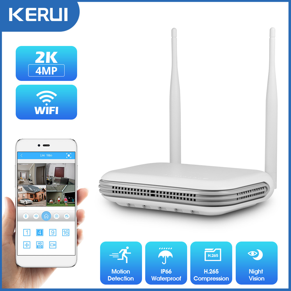 Home Security Nvr - KERUI 2K 4MP zewnętrzna kamera Full