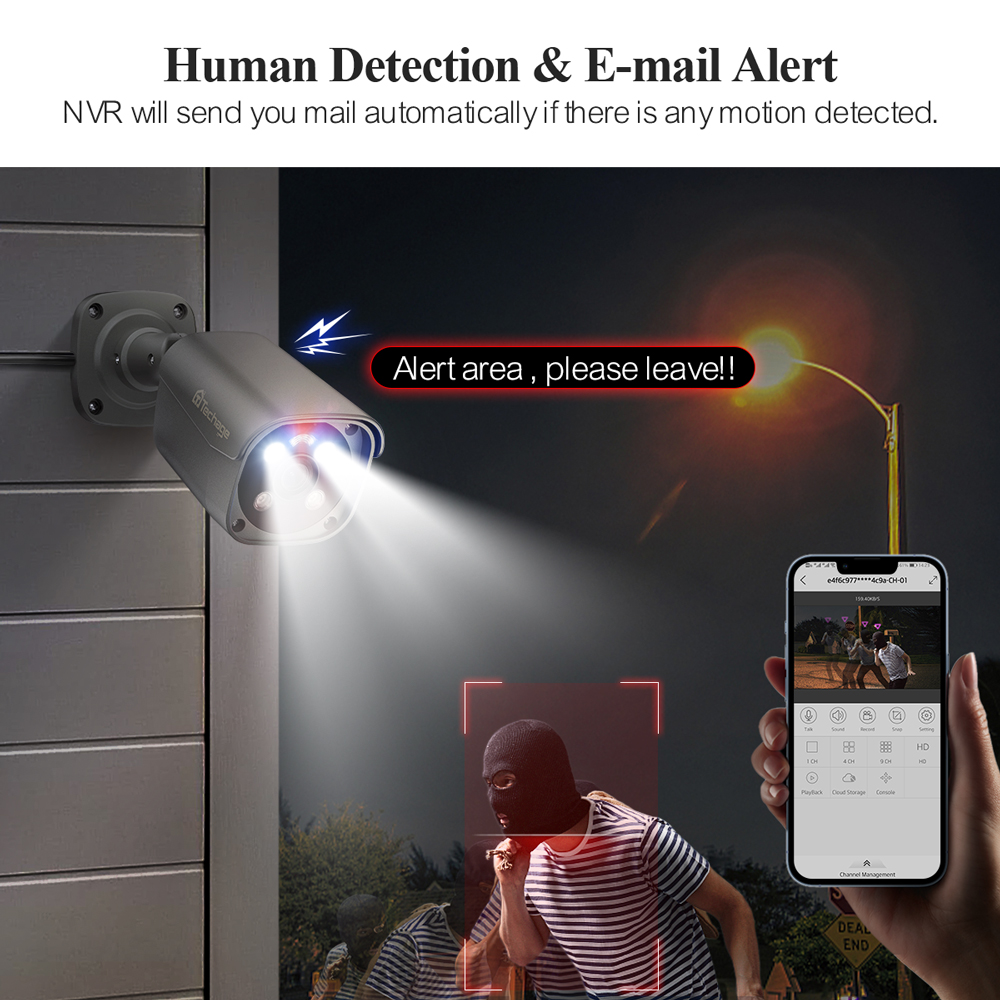 Techage H.265 8CH 5MP 8MP 4K P – Home Security Video Systems recenzja i cena