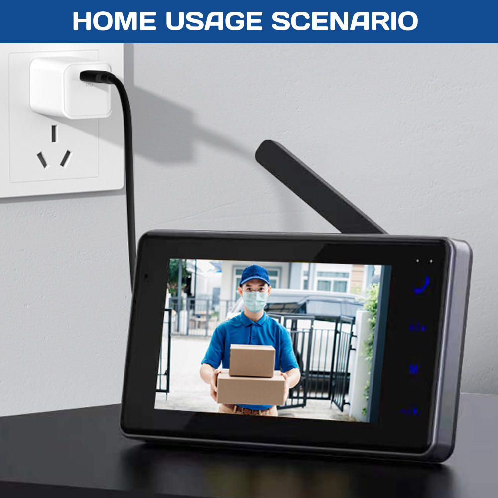 Bezprzewodowy wizjer wideo z e – Home Security No Wifi Needed recenzja i cena