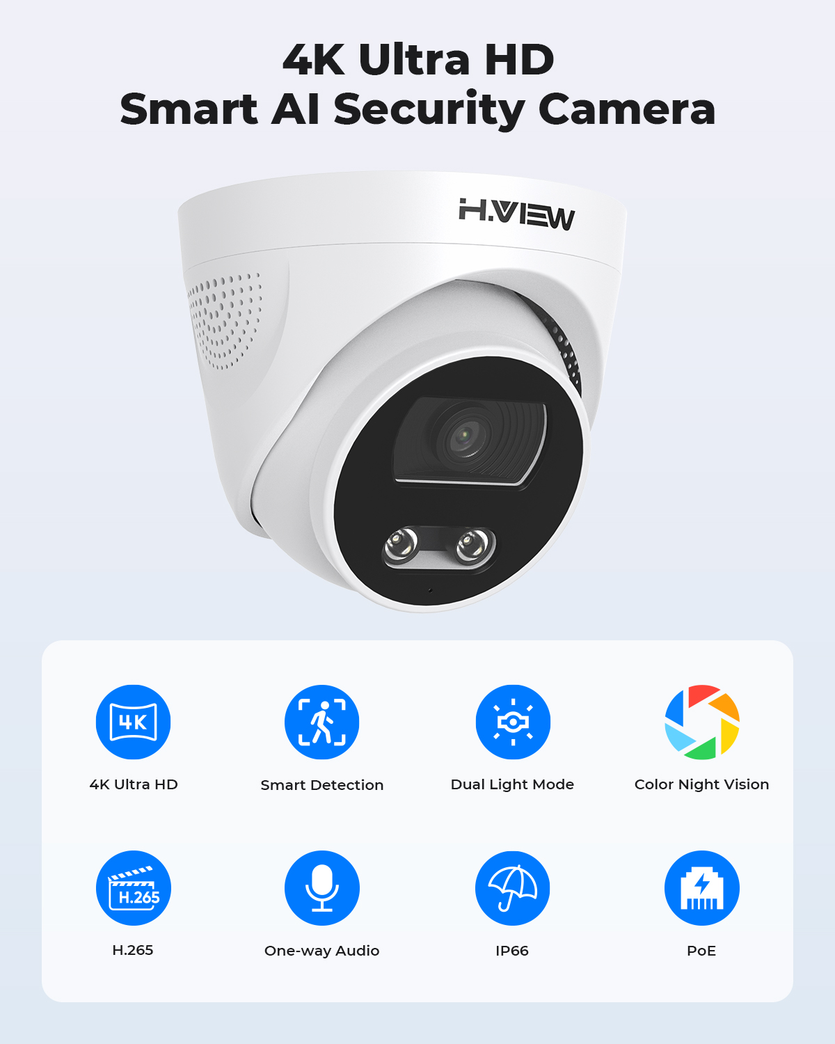 H.View 8Mp, że Poe kamera Ip A – Home Security Ai recenzja i cena