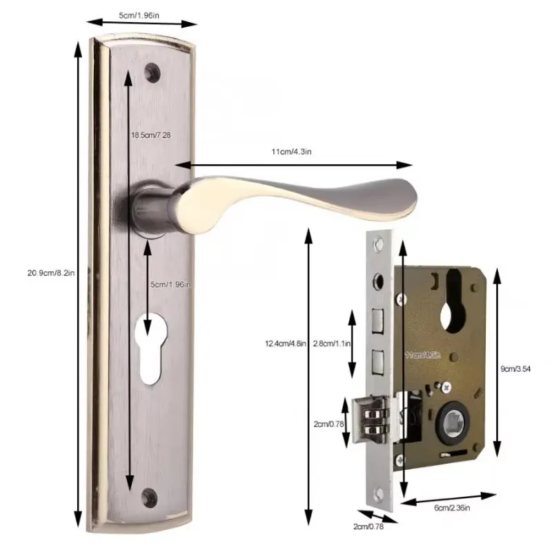 Złoty zamek klamki do drzwi Ci – Home Security Essential recenzja i cena