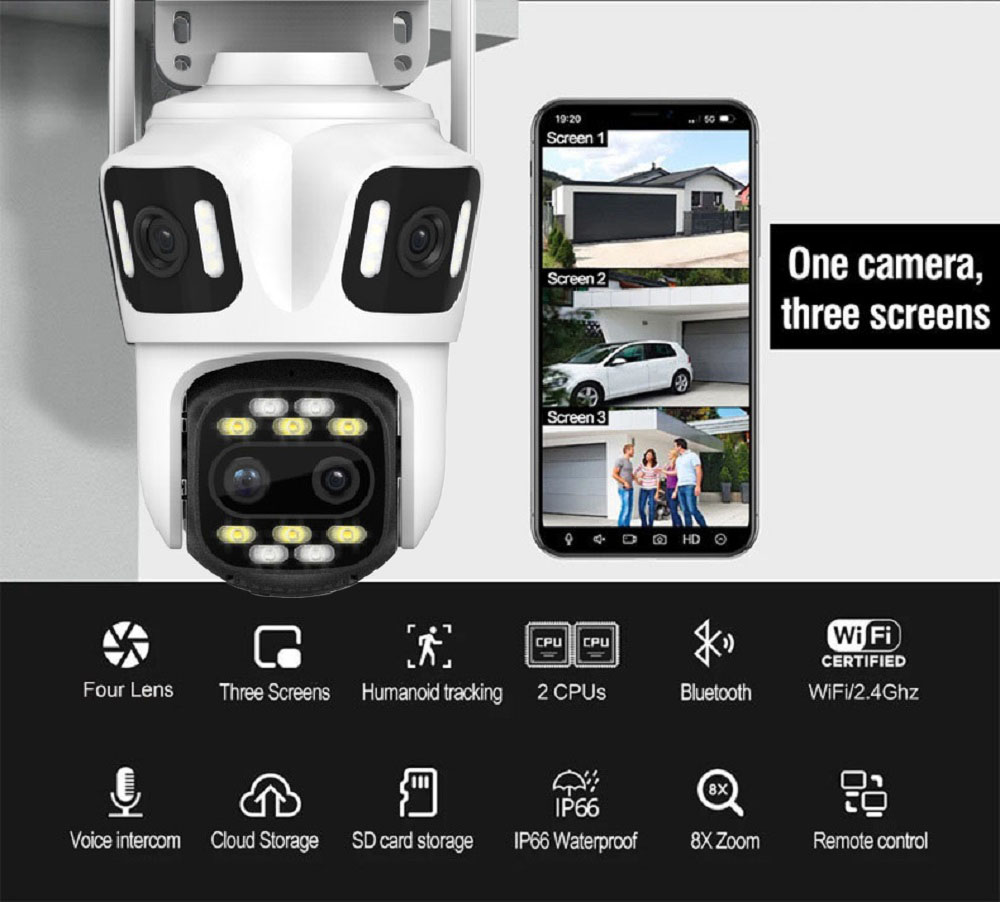 Kamera IP Uzoom 10K 16MP z fun – Home Security Ai recenzja i cena