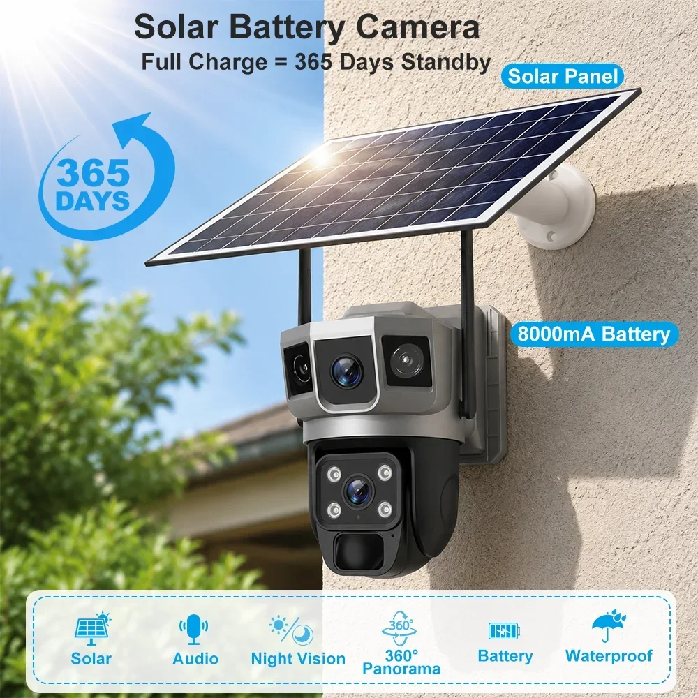 Kamera V380 4K z trzema ekrana – Home Security Installation recenzja i cena