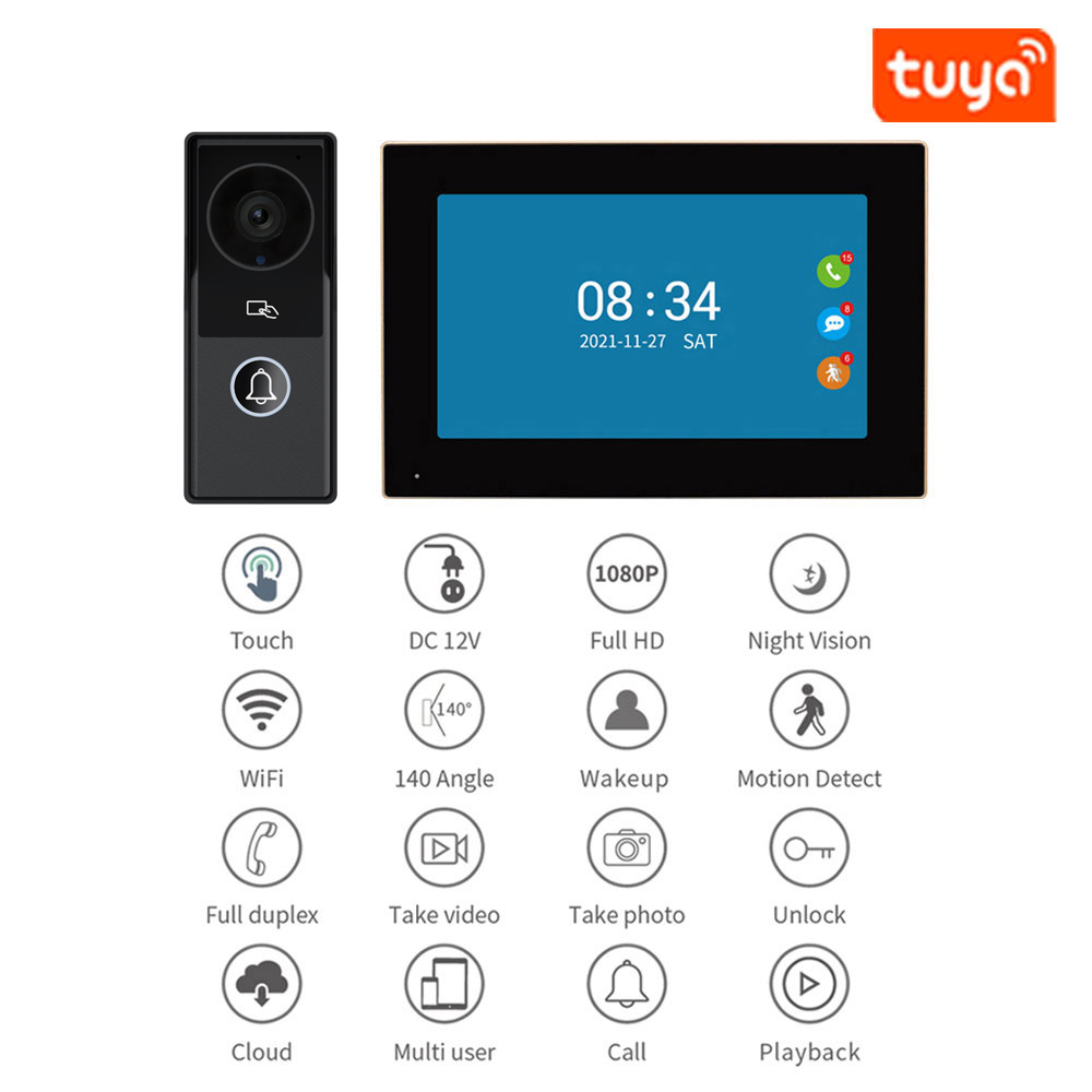 7/10 Cal wideodomofon 1080P dz – Home Security Video Systems recenzja i cena
