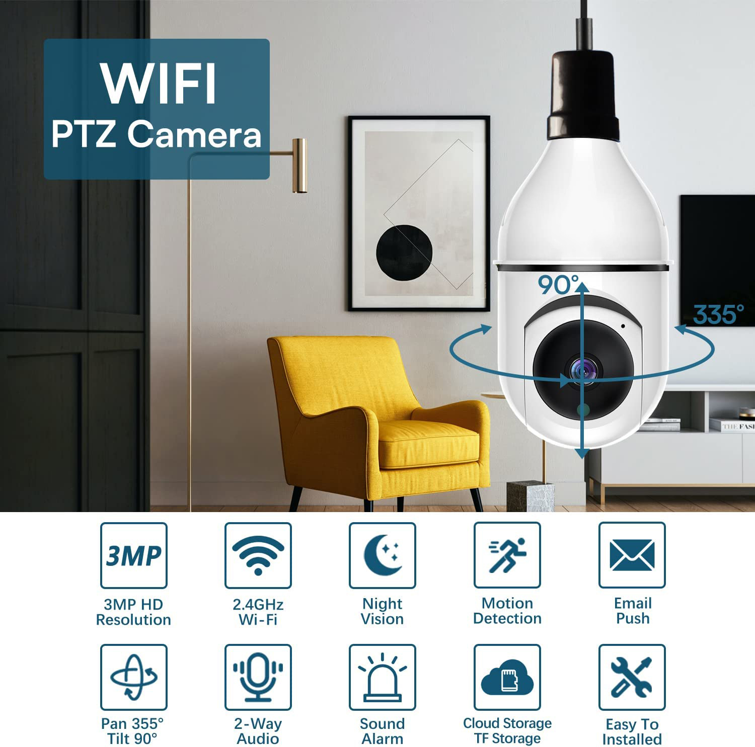 Inteligentna kamera w żarówce  – Home Security Lidar recenzja i cena