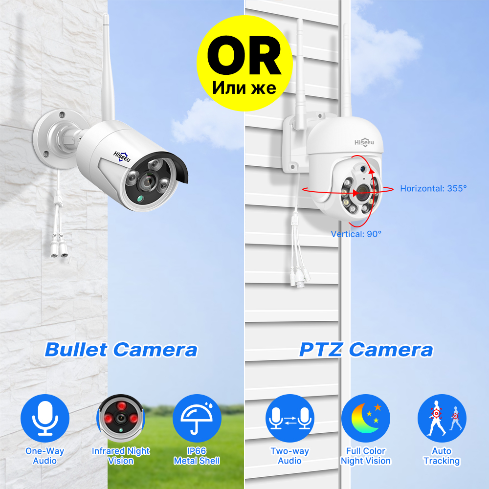 Zestaw systemu monitoringu His – Home Security Wireless Camera recenzja i cena