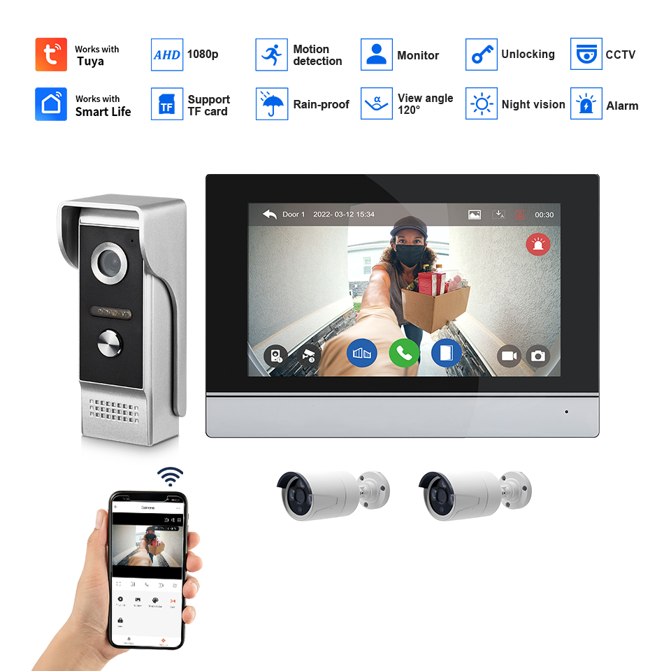 7-calowy ekran IPS, 2MP, zdaln – Home Security No Wifi Needed recenzja i cena