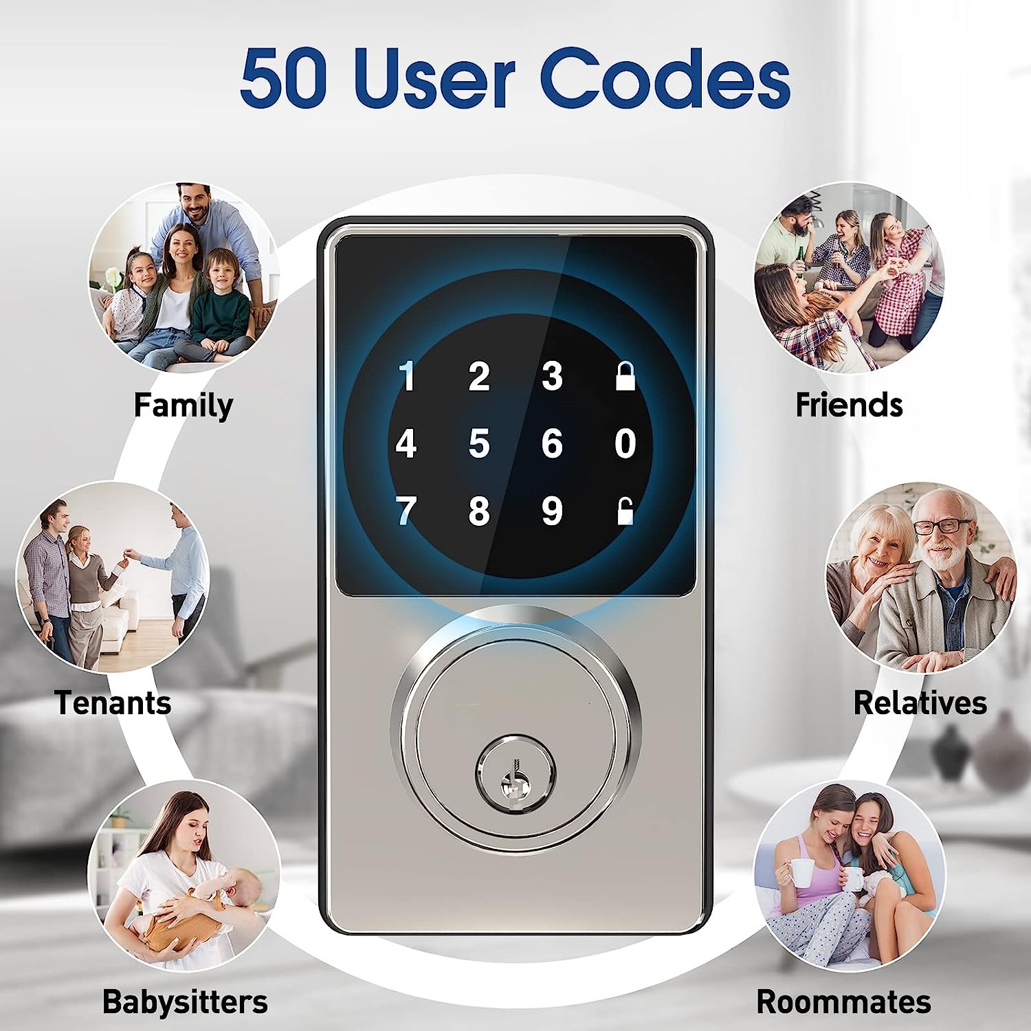 Inteligentny zamek z hasłem, b – Door Lock Smart Keypad recenzja i cena