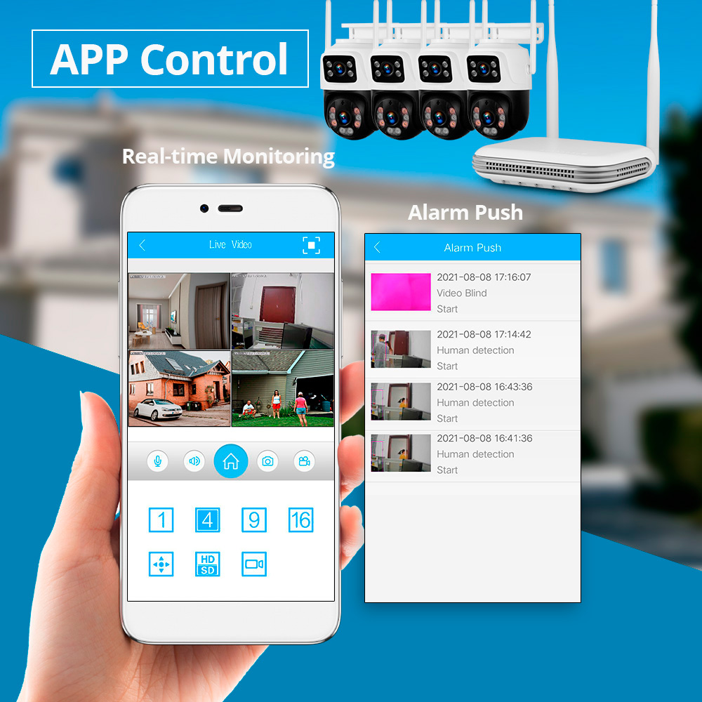 KERUI 2K 4MP zewnętrzna kamera – Home Security Nvr recenzja i cena