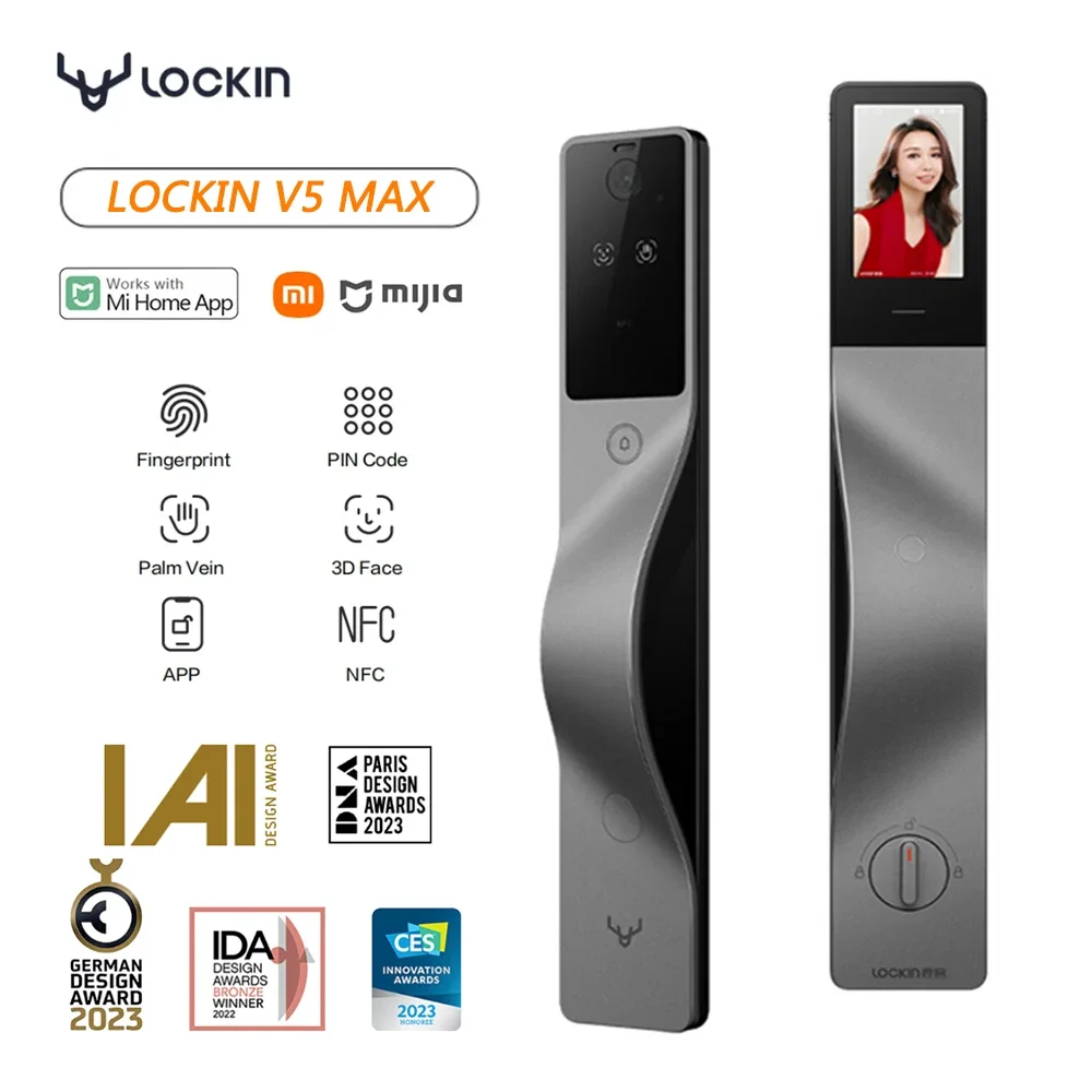 Lockin V5 Max 3D Rozpoznawanie – Door Lock Smart Keypad recenzja i cena