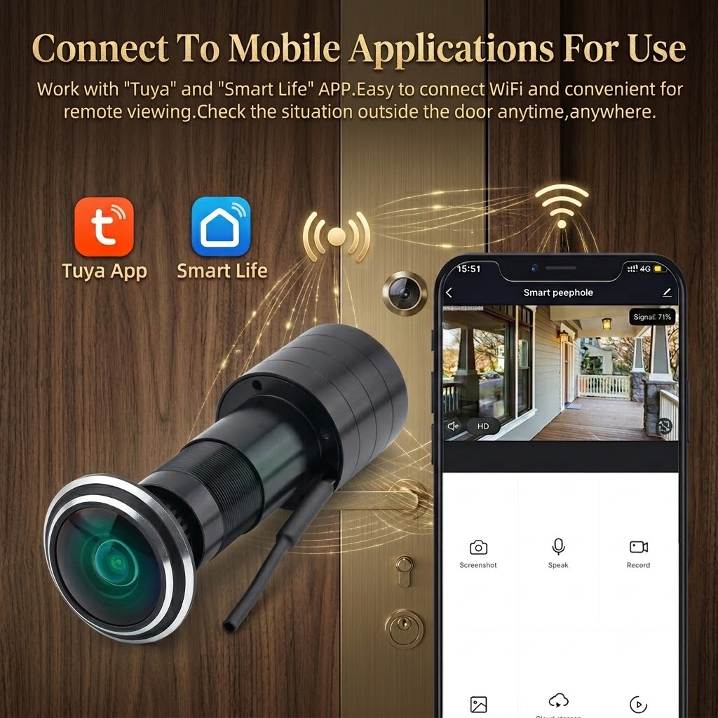 180 °   Kamera do wizjera 3MP  – Home Security Front Door Camera recenzja i cena